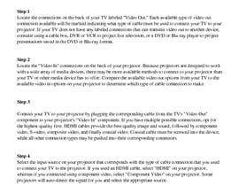 Foysalahmed07 tarafından Write an article titled &quot;How To Play A TV Through A Projector&quot; için no 14