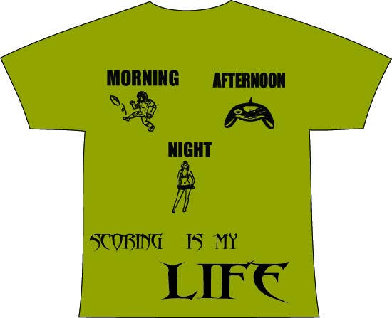 Tävlingsbidrag #91 för                                                 Gaming and scoring theme t-shirt design wanted
                                            