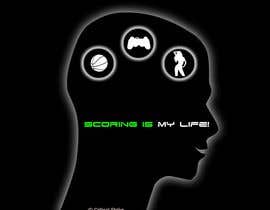 #128 for Gaming and scoring theme t-shirt design wanted by la12neuronanet
