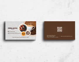 #184 para Business Card for Crema Aroma Coffee Shop de lubnakhan6969