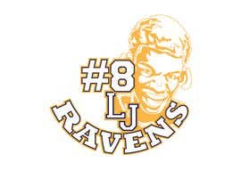 #26 for Lamar Jackson 8 Logo Tshirt by manesomnath1