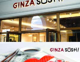 #39 para Logo design for new restaurant. The name is Ginza Sushi. 

We are looking for classy logo with maroon, Black and touches of silver (silver bc of the meaning). Would also like a brushstroke look but a highly visible name. de ashim007