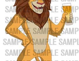 #28 für I want a cartoon lion drinking a beer glass von Serapret