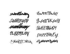 #22 ， I want the word “SWEETBWOY” created.
 
I would like to see the Logo in 2 versions 

1. In a Handwritten/signature style

2. In your own creative style. 来自 noelcortes