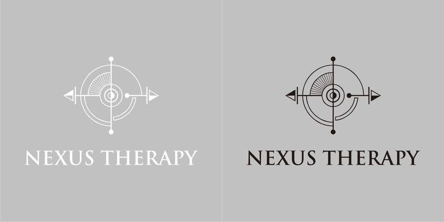 Penyertaan Peraduan #7 untuk                                                 I need a logo designed, business name is NEXUS THERAPY. A grey background with a geometric symbol, white font. Business is involved in remedial, sport, deep tissue massages.
                                            