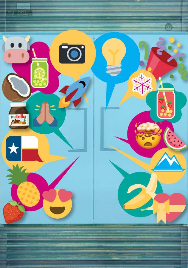Konkurrenceindlæg #18 for                                                 Artistic Emoji Project - Arrange And Draw Line Art With Emoji For Instagram Box
                                            