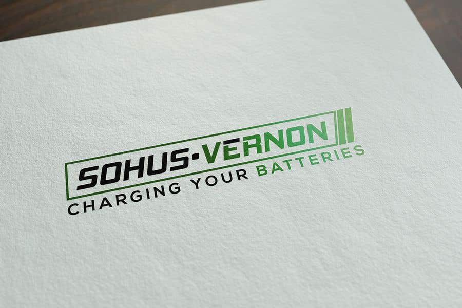 Contest Entry #9 for                                                 I need a logo designed. 

With box around the below : 

SOHUS•VERNON 
charging your batteries

Coulours white / green / greys 
High quality 

Clear back ground in all formats to be supplied
                                            