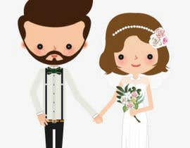 #7 per Illustrate Bride, groom and dog in style provided da lovecats0904