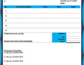 #16 for Create 3 invoice templates for Microsoft Word by muikhulna
