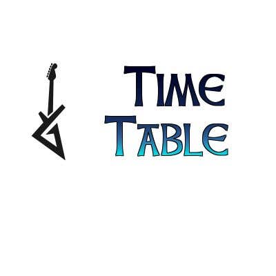 Contest Entry #24 for                                                 Need logo made for rock band.
The band plays rock music.
Name of the band is 
“Time Table”
                                            