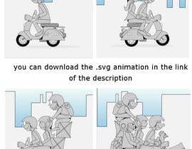 #8 za 2D Animation of overloaded Asian motos od elysaud