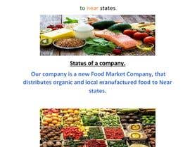 #4 untuk Company Profile for a new Food Market Company oleh samreenmahmood
