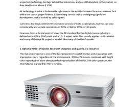 #2 untuk Write an article titled &quot;The 5 Best 4K Home Theater Projectors To Buy In 2018&quot; oleh CMarffisis