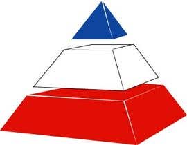 #26 per I need a logo in the shape of a pyramid in the color of the flag of France (blue, white and red) and that we can embroider it on fabric da creativos247