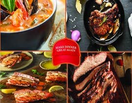 #4 สำหรับ Make Dinner Great Again - Cookbook Cover Contest โดย Ahsanhabibafsari