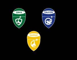 #32 para 4 School House Logos. We have Oryx (green), Gazelle (yellow), Falcon (blue) and Caracal (red). See image 1 for more details. Ive attached examples of online images. de Arfankha