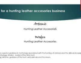 #30 para Hunting leather accesories  company name de lolafloresp