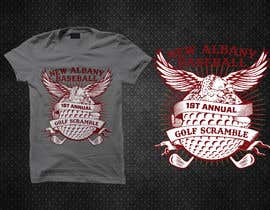 #37 untuk New Albany Eagle Baseball Golf Scramble Tee Shirt Design oleh Asaduzzaman360