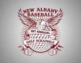 #38 untuk New Albany Eagle Baseball Golf Scramble Tee Shirt Design oleh Asaduzzaman360