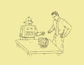 #30 per Draw a robot and a human in a business scene da FakheriHu