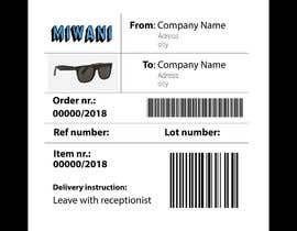 #1 pentru I need shipping label designed for packaging. I would also like a designto go on my product (sunglasses) with company name. de către amithaldar92