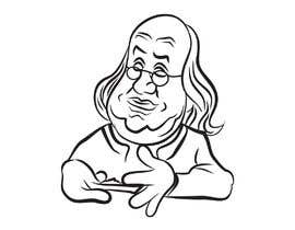 #4 ， Line art of Benjamin Franklin rolling a cigarette 来自 erwantonggalek