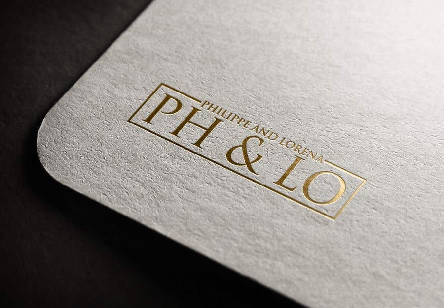 ผลงานการประกวด #10 สำหรับ                                                 Groom and Bride initials logotype for wedding invitation.
                                            