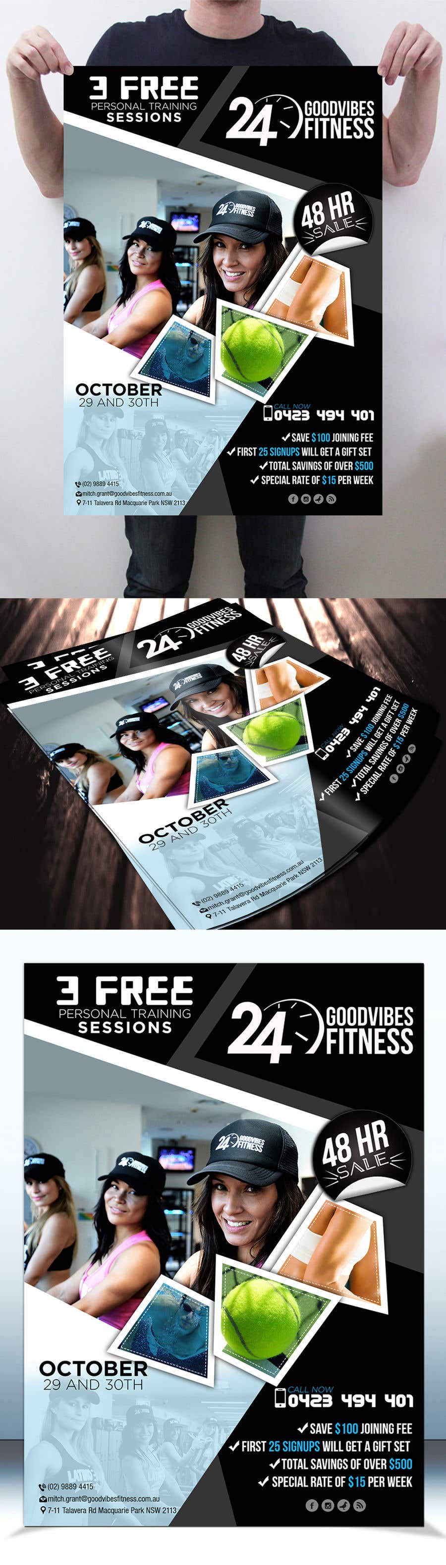 Contest Entry #43 for                                                 Design an A6 flyer for fitness
                                            