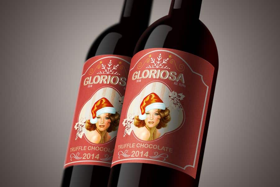 Inscrição nº 37 do Concurso para                                                 Front label for the X-Mas edition of a bottled red wine from Italy.
                                            