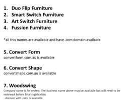 #161 untuk Help choose a furniture company name!  I need a company name and two product names. oleh tijanatodorovic