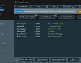 #88 cho Moderation Screen to review chat reported for cyberbullying and ban bad users (Mock-Up) bởi Harshildholakiya