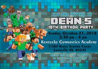 #16 pentru Blue Minecraft Inspired Bday Party Invitation de către marianayepez