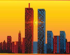 #75 for Twin tower skyline for tee shirt in vector format by sshhll