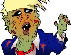 #11 for Caricature style vector of President Trump looking like a zombie by manikmoon