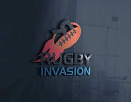 #49 สำหรับ I need a logo designed for a Rugby news website. 
Website name - Rugby Invasion

Logo Ideally consist of
RI (higher or lowercase)
Rugby Invasion 
Ruby ball or the shape
Rugby posts

Looking for vibrant colours โดย MRawnik