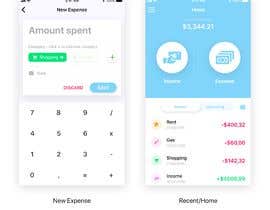 #13 para Design an App Mockup for Expense Tracker App de WilDesignZA