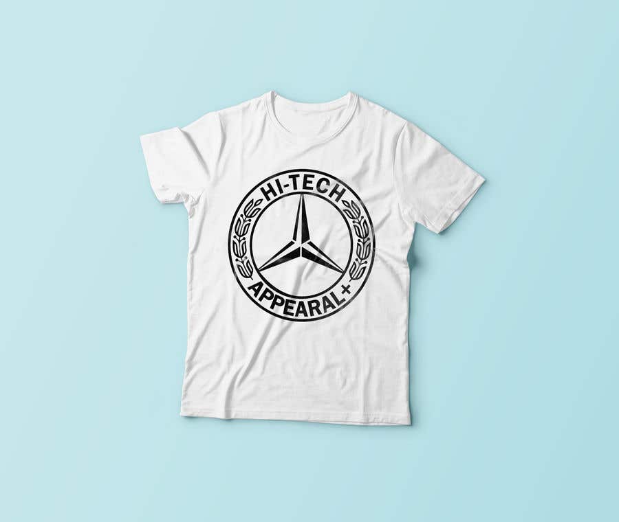 Συμμετοχή Διαγωνισμού #3 για                                                 Need word Mercedes Benz took out with my logo design “hi-tech “ on top..the bottom part “apparel + “ with a extra touch of  your own fashion  design to give the logo a different look
                                            