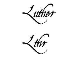 #163 para I want a logo that says ‘Luther’ in a handwritten/signature style text. Maybe try and see what just ‘LTHR’ looks like as well. Thank you! de StoimenT
