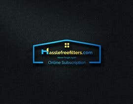 #16 for I need a logo for hasslefreefilters.com. I want it highlighted with a modern outline of a house. A slogan that says “never forget again” underneath. Also writing that says “online subscription” av rajibhridoy