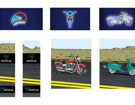 #44 για Moped.Ge Moped and Motorcycle shop front sticker design από irfannosh