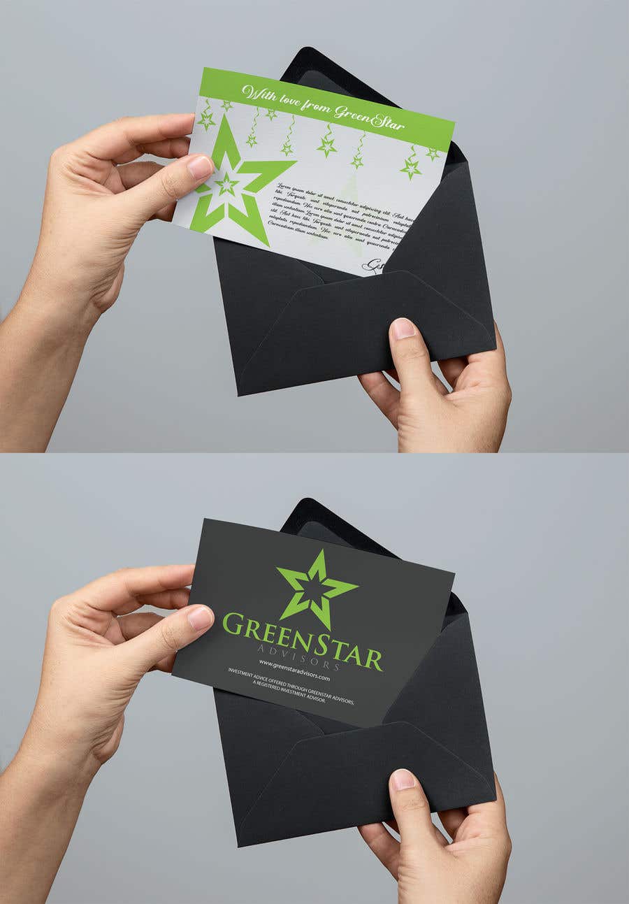 Participación en el concurso Nro.127 para                                                 Design a two-sided greeting card
                                            