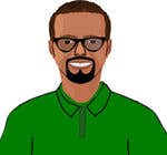 Nro 29 kilpailuun Make an animated vector illustration of a black male with green polo shirt. käyttäjältä mdsabbir5018