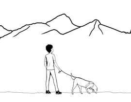 #25 for Draw a picture of a person walking a dog by haringmgapirata