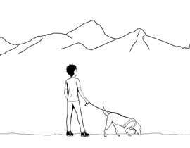 #26 untuk Draw a picture of a person walking a dog oleh haringmgapirata