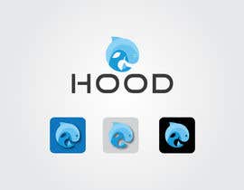 #91 για Logo for a social media app (Chatting and photo sharing) , its called Hood, you must use the blue color(#00A3DB) , our app is inspired by the dolphins you may use that as well. από Designdeal011