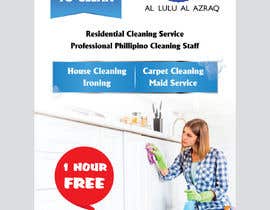 #52 para create a flyer for residential cleaning de darbarg