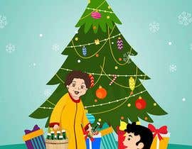 #13 dla Grandma handing over Bottle to kids in front of Christmas Tree przez satishandsurabhi