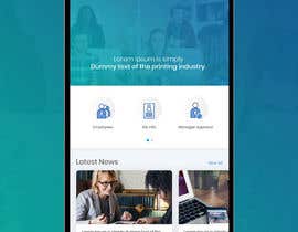 #22 ， Mobile Home page Design for HR App 来自 Qweser