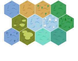 #26 per Hexagonal tile spritesheet with grass, marsh, tundra tiles, etc. da liambester