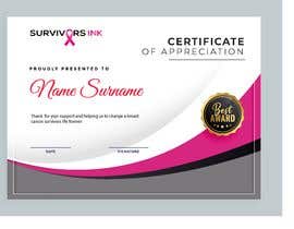 #6 pentru Design a certificate of appreciation for charity de către ashswa